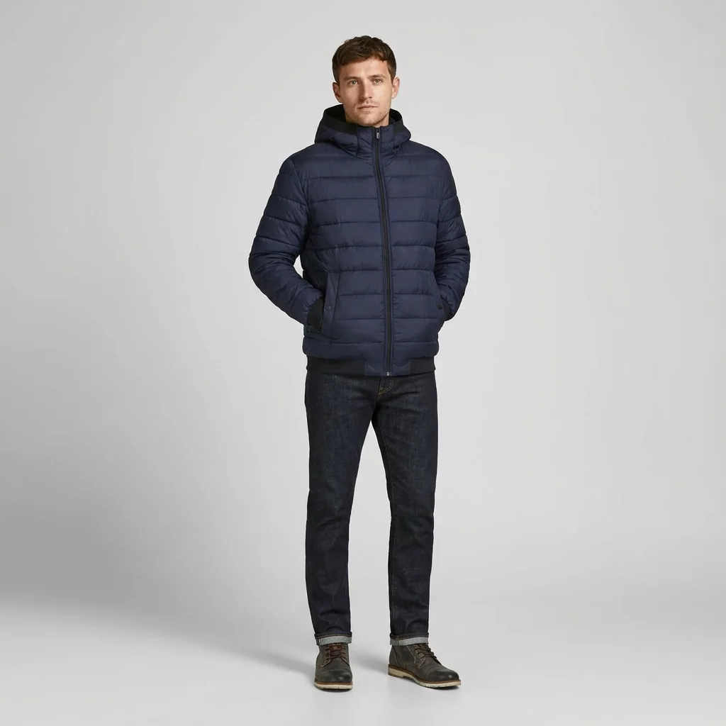 Boss Odenis Padded Jacket - Navy - 46