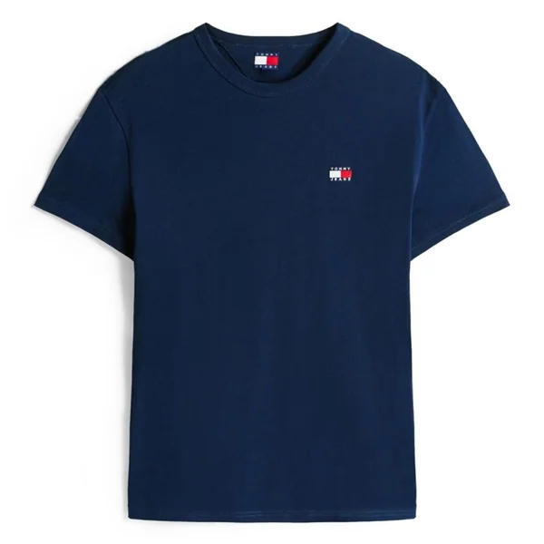Tommy Jeans Tonal Tommy Badge Crew Neck T-Shirt - Navy - L