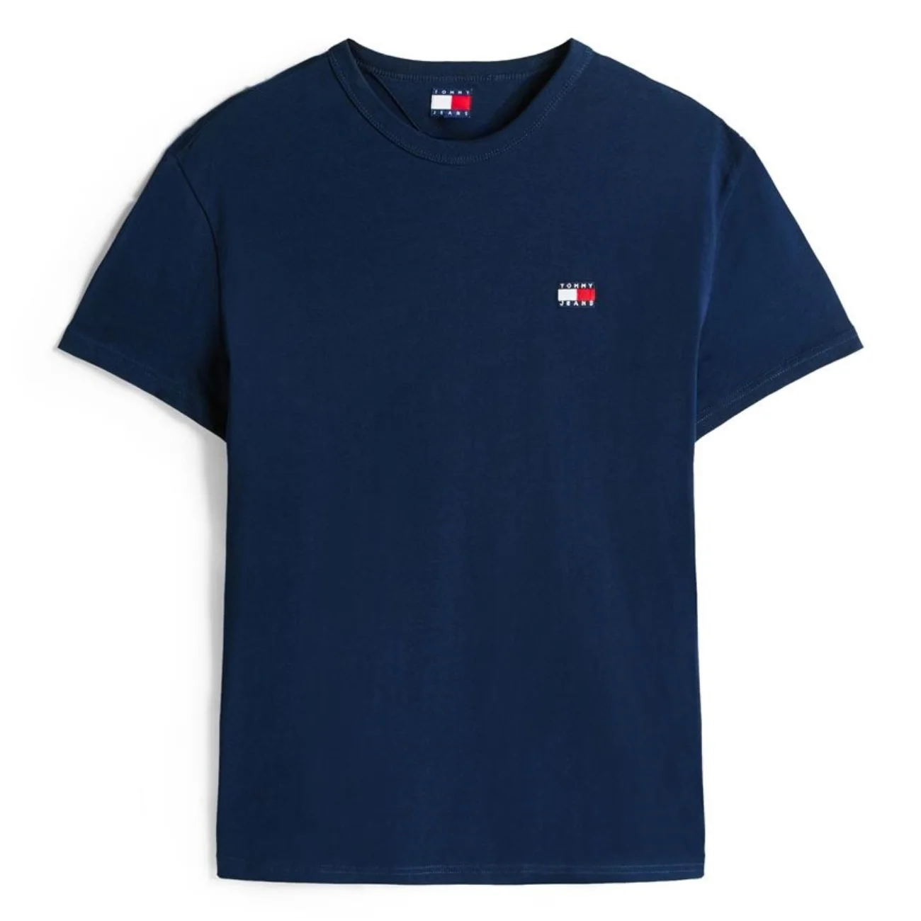 Tommy Jeans Tonal Tommy Badge Crew Neck T-Shirt - Navy - L