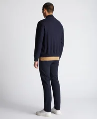 Remus Uomo Remus Flannel Bomber Jacket - Navy - XL