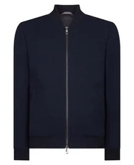 Remus Uomo Remus Flannel Bomber Jacket - Navy - XL