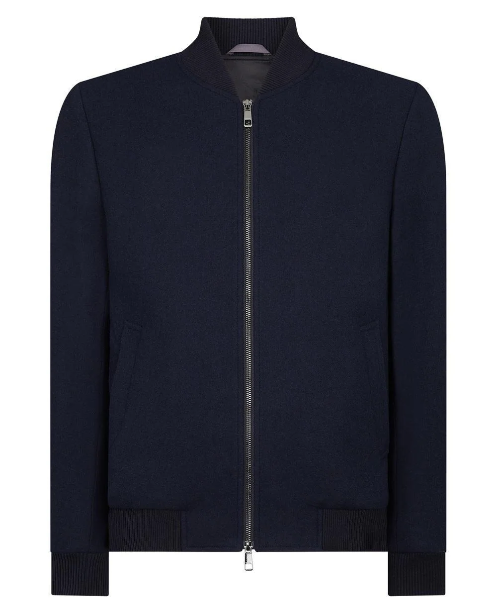 Remus Uomo Remus Flannel Bomber Jacket - Navy - XL