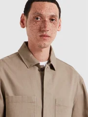 Farah Marshall Overshirt - Beige - S