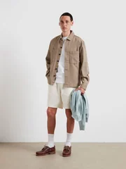Farah Marshall Overshirt - Beige - S