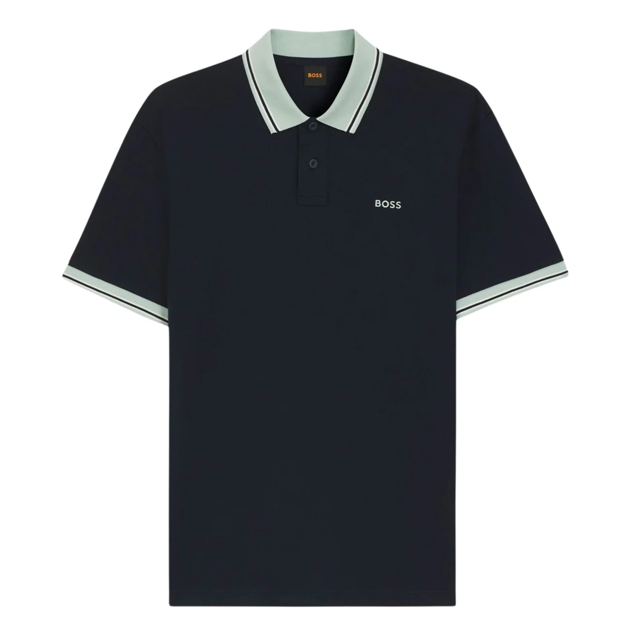 Boss Pe Blocks Cotton-jersey Polo Shirt - Navy - XL