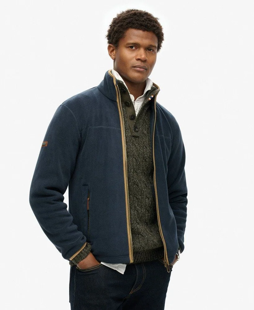 Superdry Estate Full Zip Fleece - Navy - M