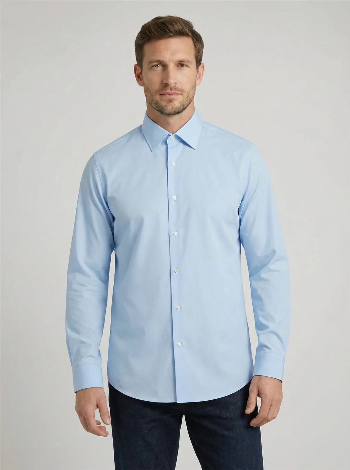 Boss H-Joe Kent Collar Shirt - Blue - 17