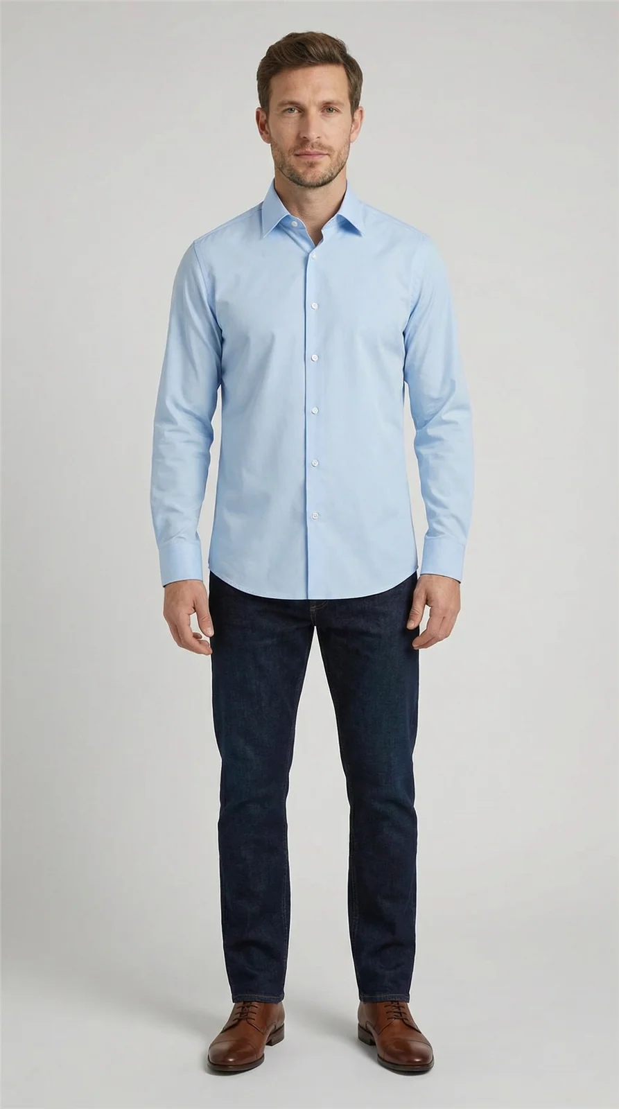 Boss H-Joe Kent Collar Shirt - Blue - 17