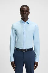 Boss H-Joe Kent Collar Shirt - Blue - 17