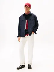 Tommy Hilfiger Regular Fit Mixed Panel Overshirt - Navy - XL