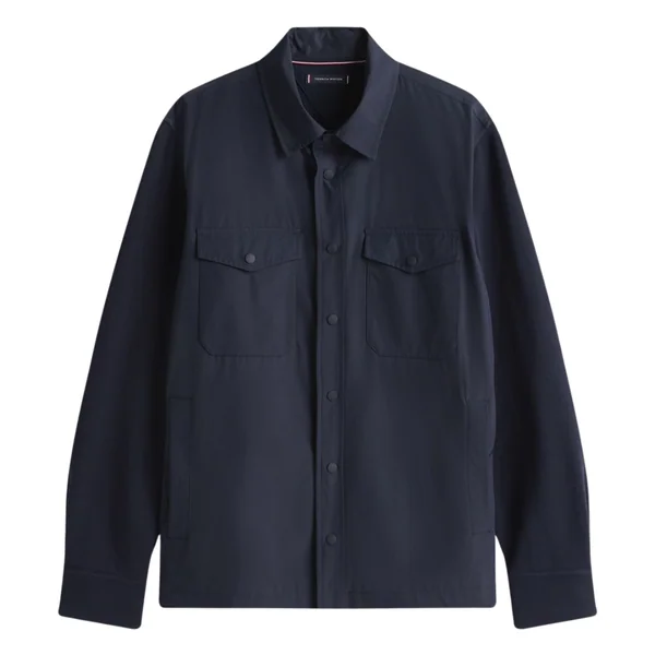 Tommy Hilfiger Regular Fit Mixed Panel Overshirt - Navy - XL