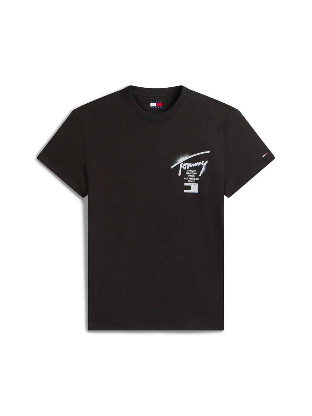 Tommy Jeans Signature Back Logo Jersey T-Shirt - Black - S
