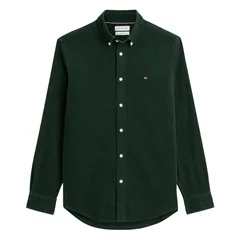 Tommy Hilfiger Solid Corduroy Button-Down Shirt - Green - 2XL