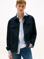 Tommy Hilfiger Cotton Twill Shirt Jacket - Navy - S