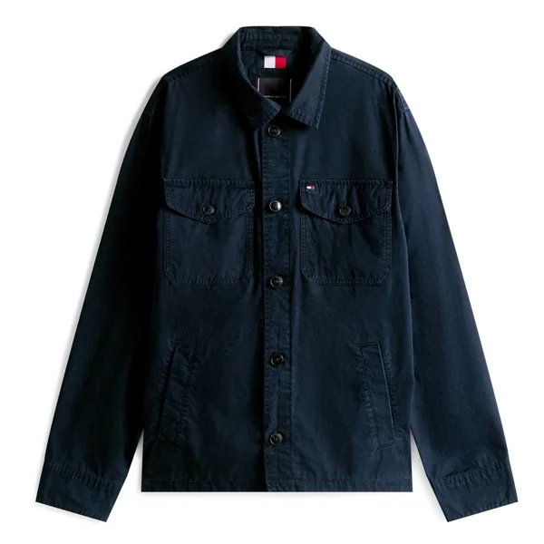 Tommy Hilfiger Cotton Twill Shirt Jacket - Navy - S