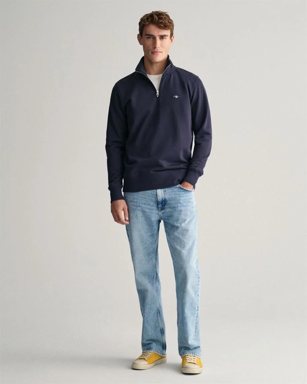 Gant Regular Shield Sweatshirt - Blue - XL
