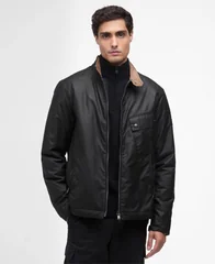 Barbour International B.Intl Chard Wax Jacket - Black - M