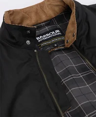 Barbour International B.Intl Chard Wax Jacket - Black - M