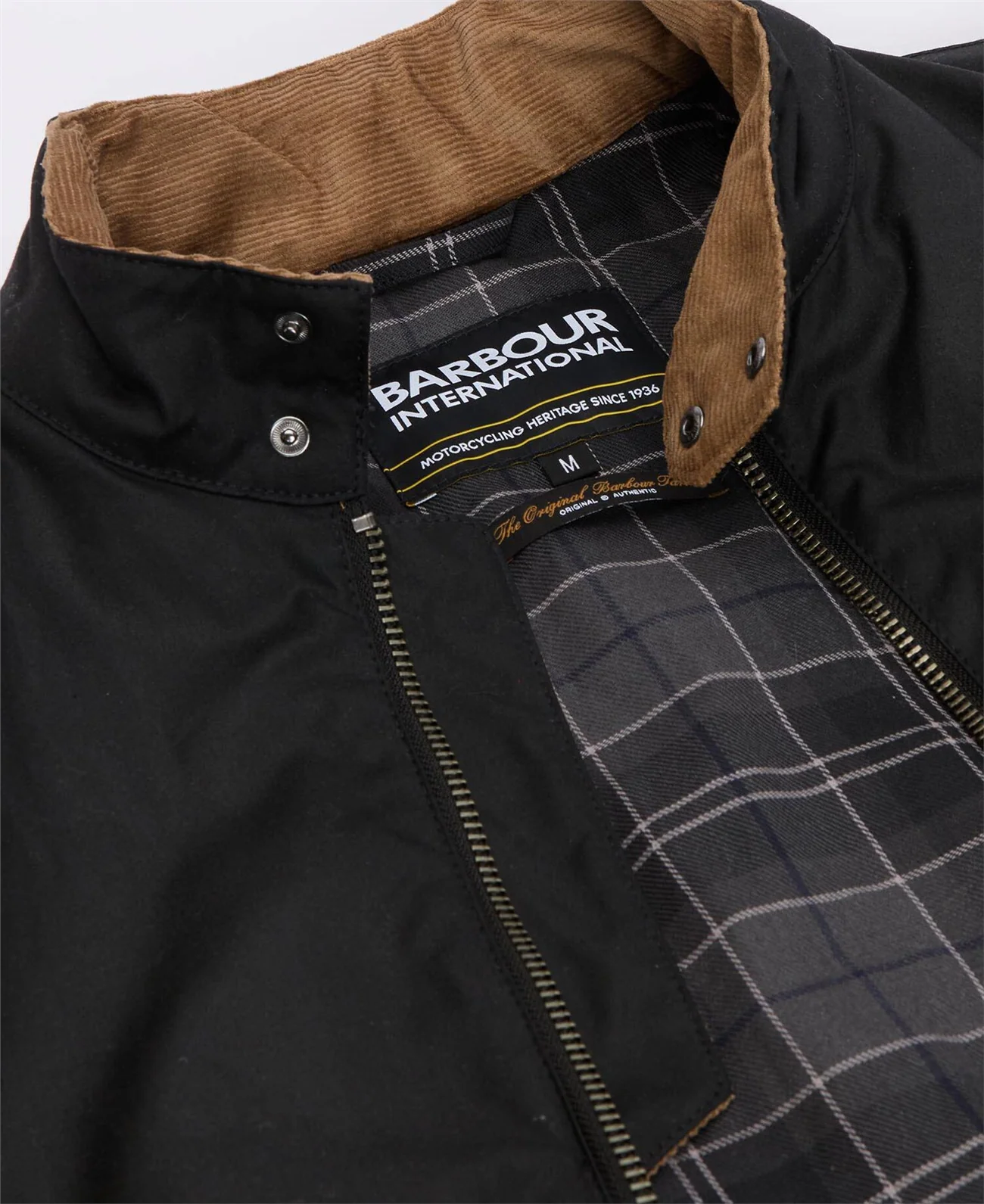Barbour International B.Intl Chard Wax Jacket - Black - M