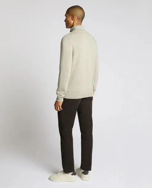 Remus Uomo Roll Neck Sweater - Grey - 2XL