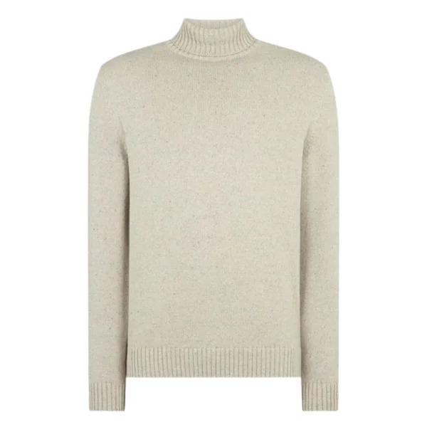 Remus Uomo Roll Neck Sweater - Grey - 2XL