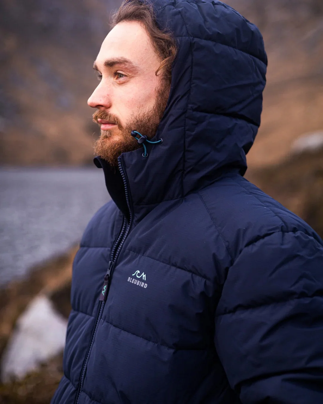 Bleubird Ventoux Hooded Puffer Jacket - Navy - XL