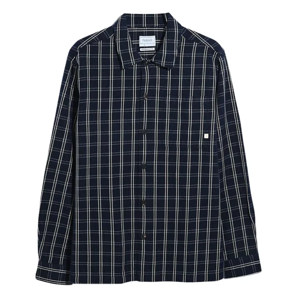 Farah Wallasey Check Overshirt - Navy - L