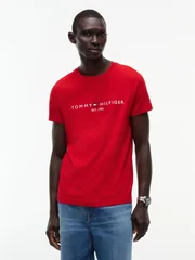 Tommy Hilfiger Tommy Logo Slim Fit T-shirt - Red - M