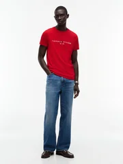 Tommy Hilfiger Tommy Logo Slim Fit T-shirt - Red - M