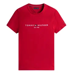 Tommy Hilfiger Tommy Logo Slim Fit T-shirt - Red - M