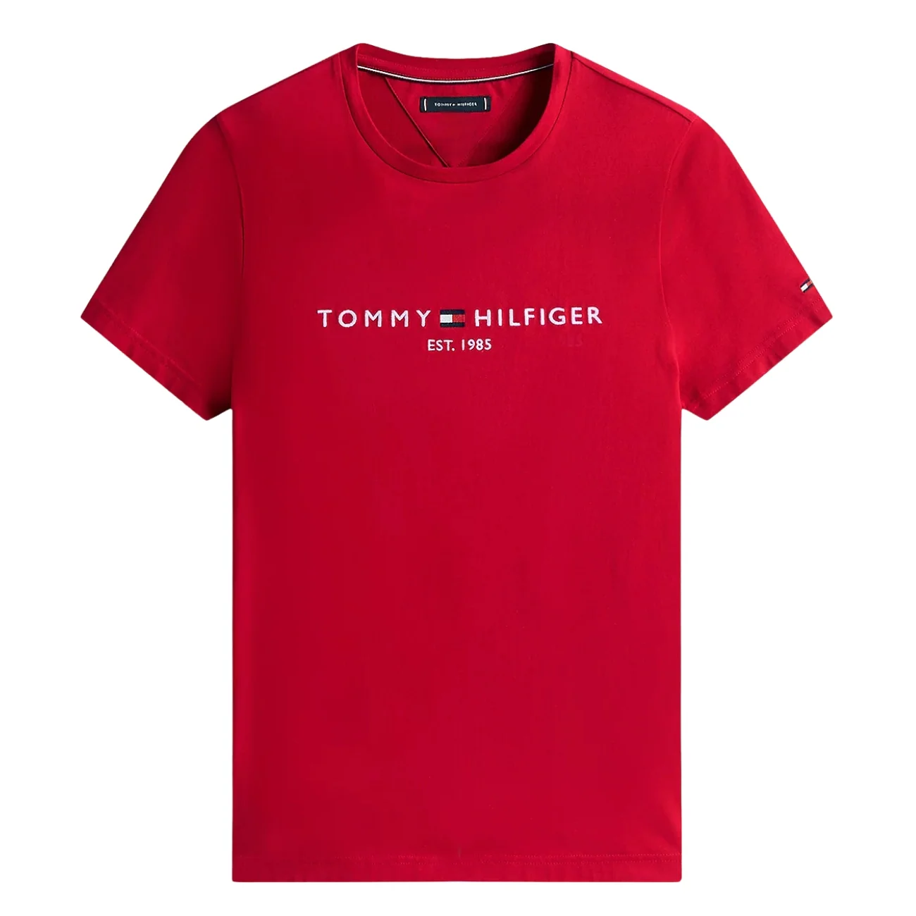Tommy Hilfiger Tommy Logo Slim Fit T-shirt - Red - M