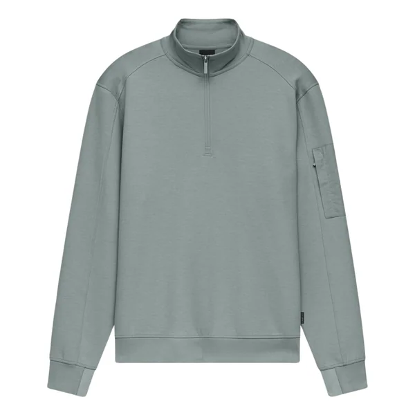 Bugatti Mens Quarter Zip Sweatshirt - Green - XL