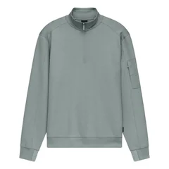 Bugatti Mens Quarter Zip Sweatshirt - Green - XL