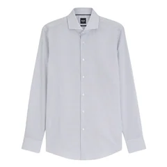 Boss H-Hank Wrinkle-resistant Printed Oxford Cotton Shirt - Dark Blue - 2XL