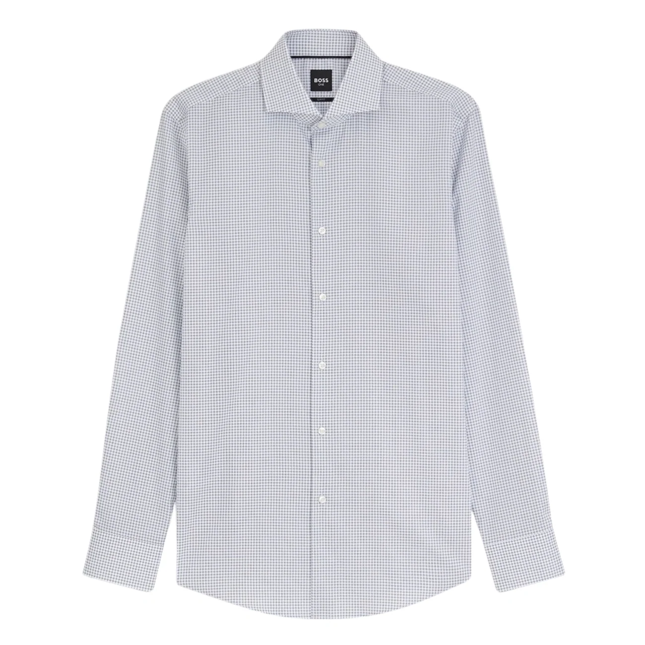 Boss H-Hank Wrinkle-resistant Printed Oxford Cotton Shirt - Dark Blue - 2XL