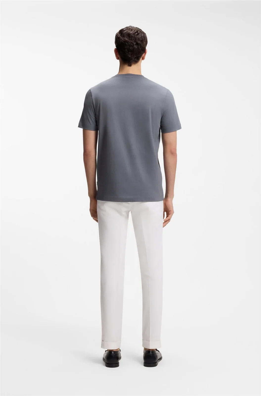 Boss Thompson Cotton-jersey T-shirt - Grey - L