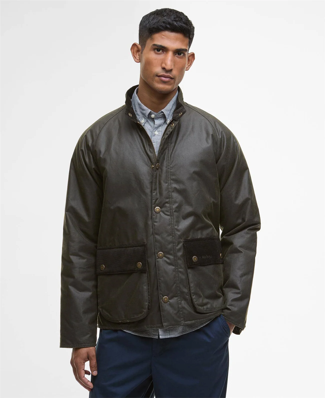 Barbour Cordhill Wax Jacket - Green - XL