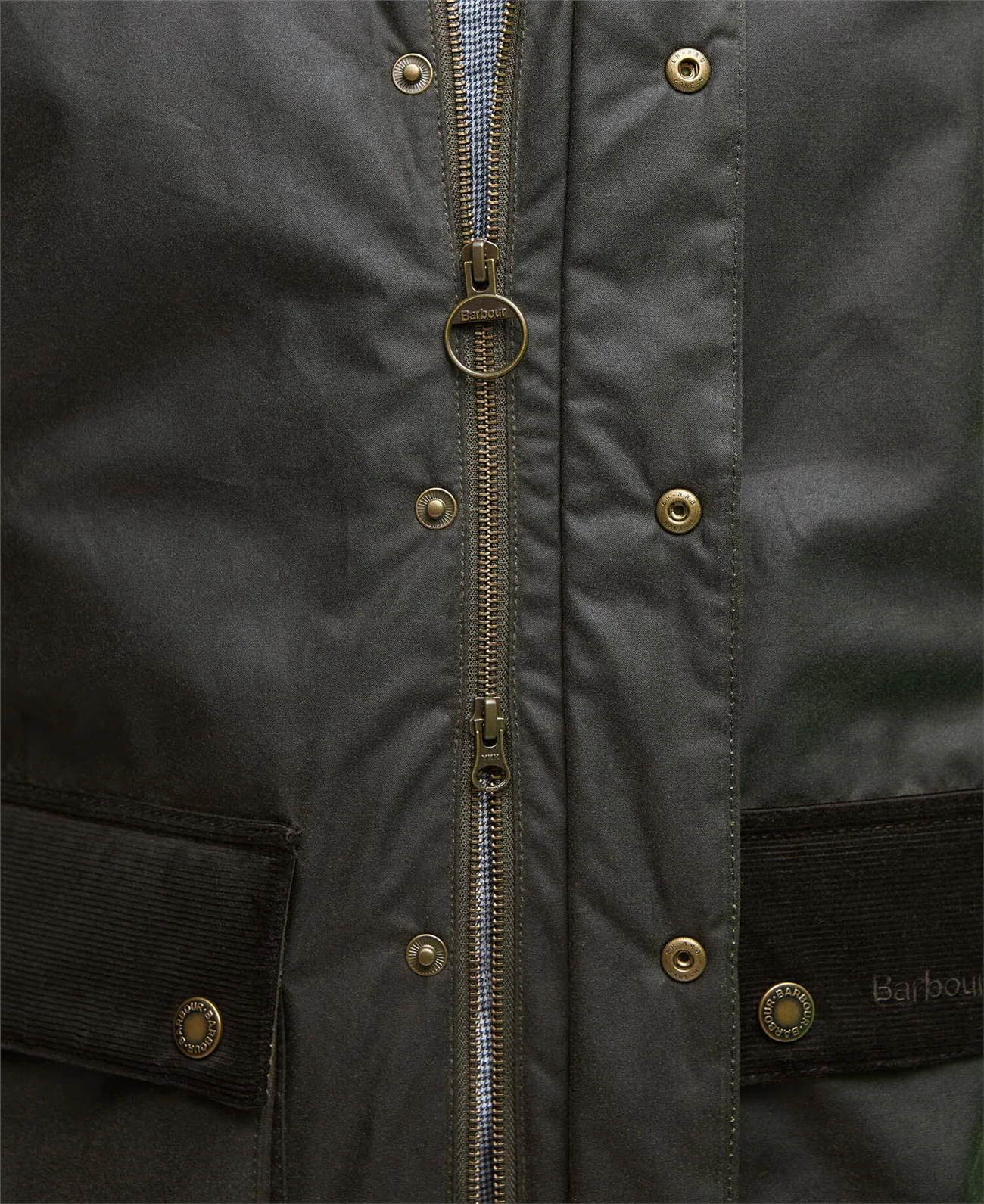Barbour Cordhill Wax Jacket - Green - XL