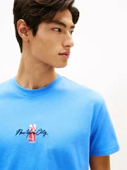 Tommy Jeans Sign Block T-shirt - Blue - XL