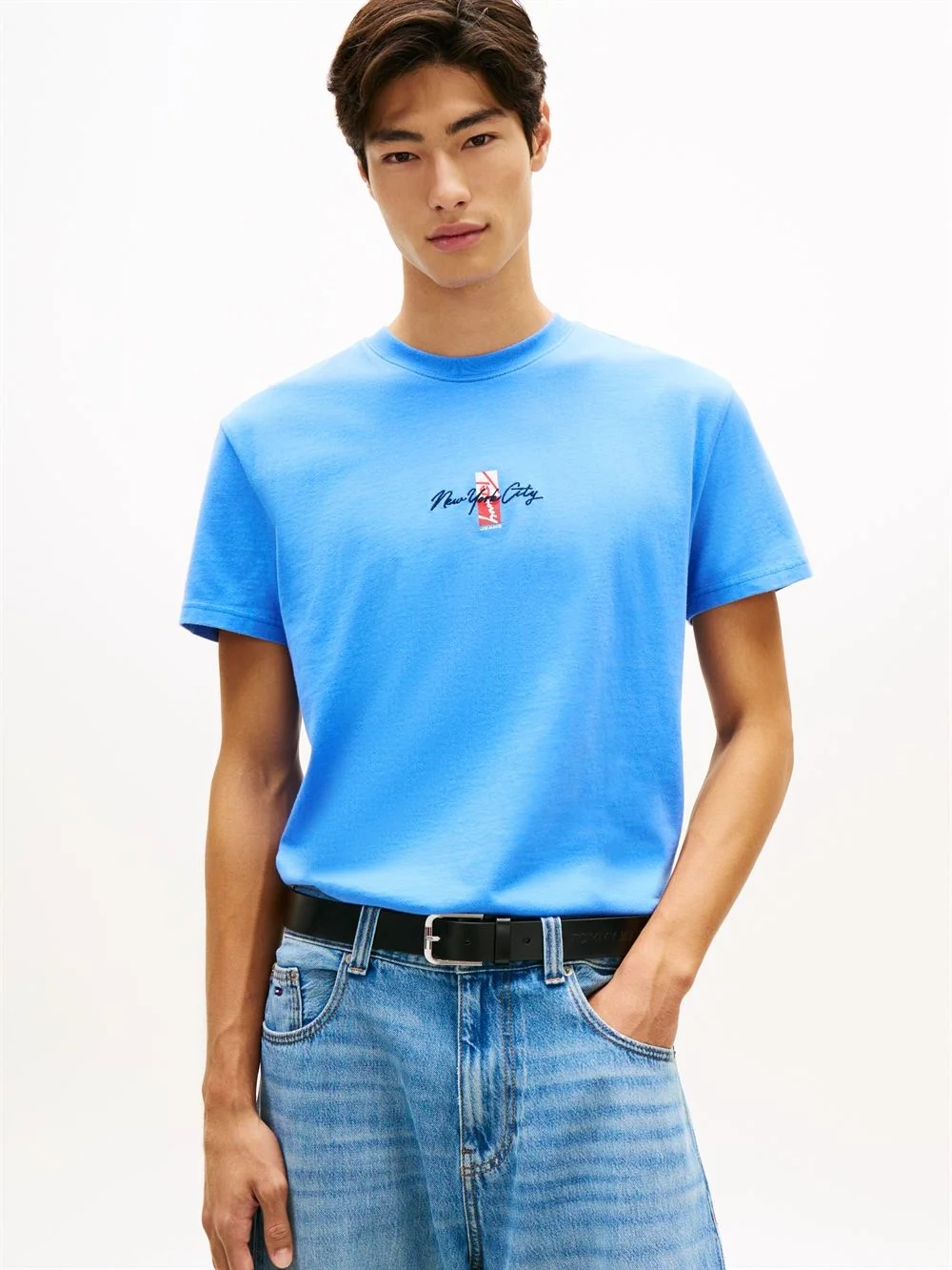 Tommy Jeans Sign Block T-shirt - Blue - XL