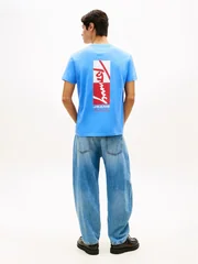 Tommy Jeans Sign Block T-shirt - Blue - XL