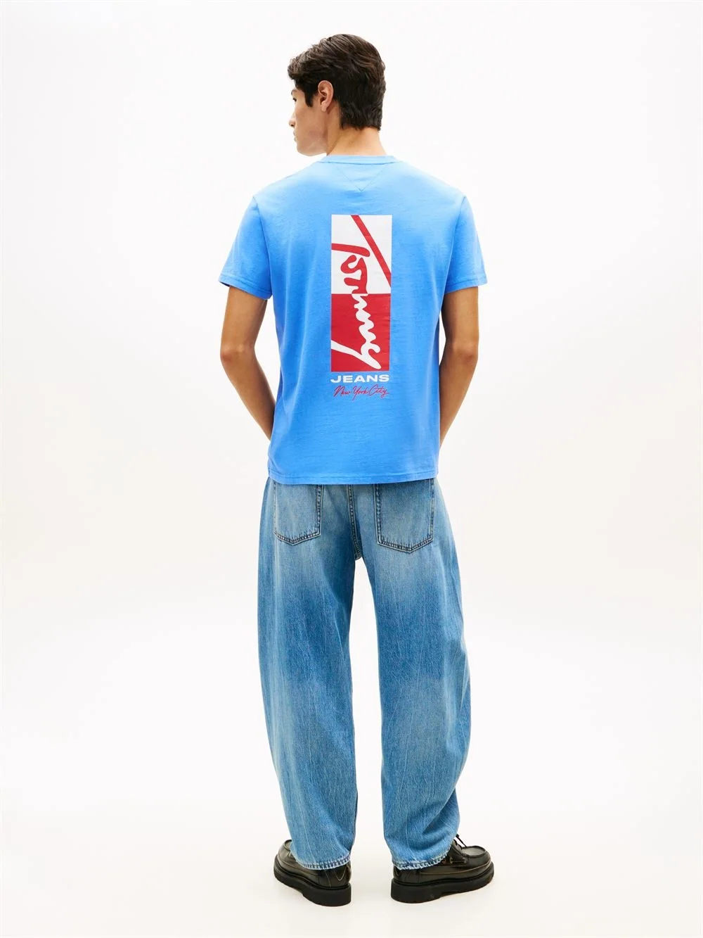 Tommy Jeans Sign Block T-shirt - Blue - XL