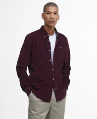 Barbour Ramsey Tailored Micro Cord Shirt - Red - 2XL