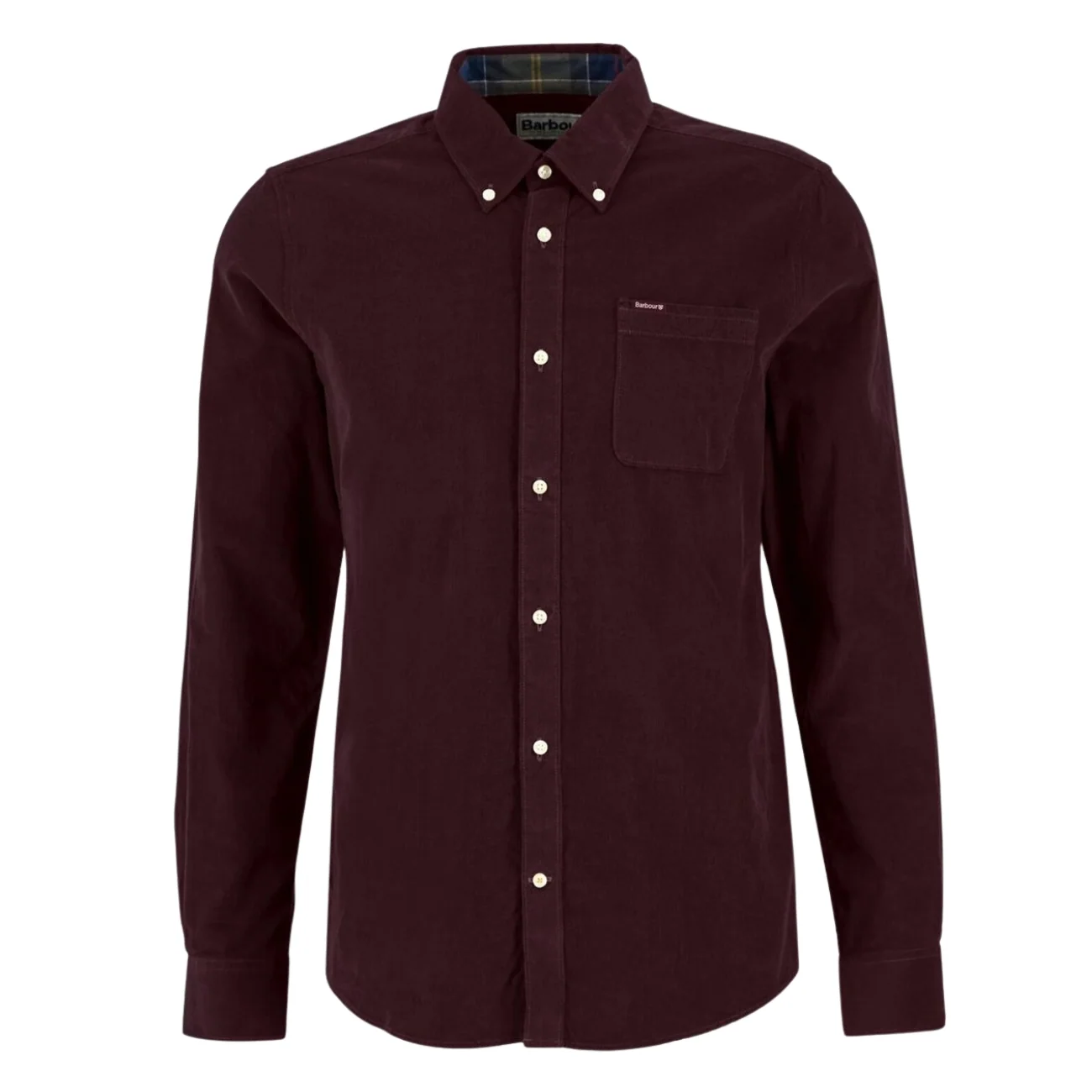 Barbour Ramsey Tailored Micro Cord Shirt - Red - 2XL