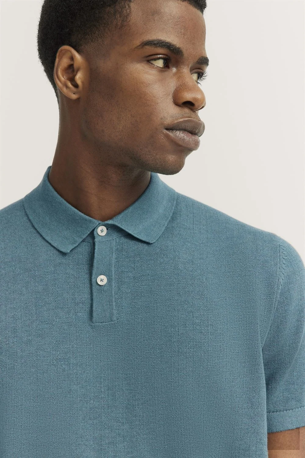 Bugatti Mens Knitted Polo Shirt - Green - 2XL
