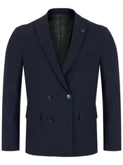 Remus Uomo Massimo Double Breasted Jacket - Dk Navy - 44R
