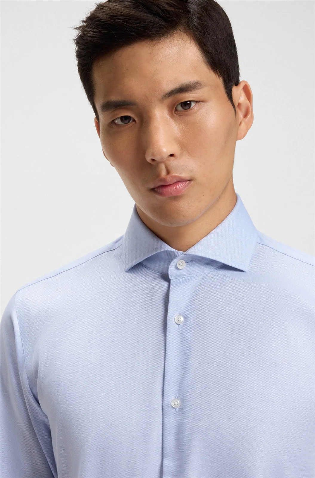 Boss H-Hank Slim-fit Wrinkle Rresistant Oxford Shirt - Blue - 2XL