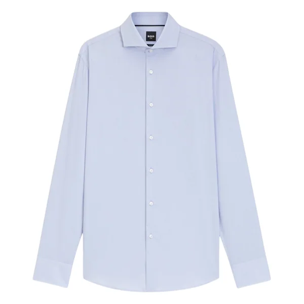 Boss H-Hank Slim-fit Wrinkle Rresistant Oxford Shirt - Blue - 2XL