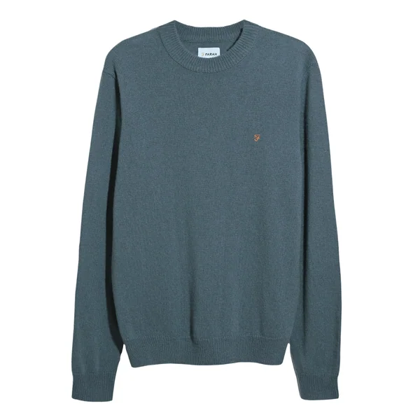 Farah Maidstone Crew Neck Sweater - Blue - L