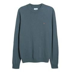 Farah Maidstone Crew Neck Sweater - Blue - L